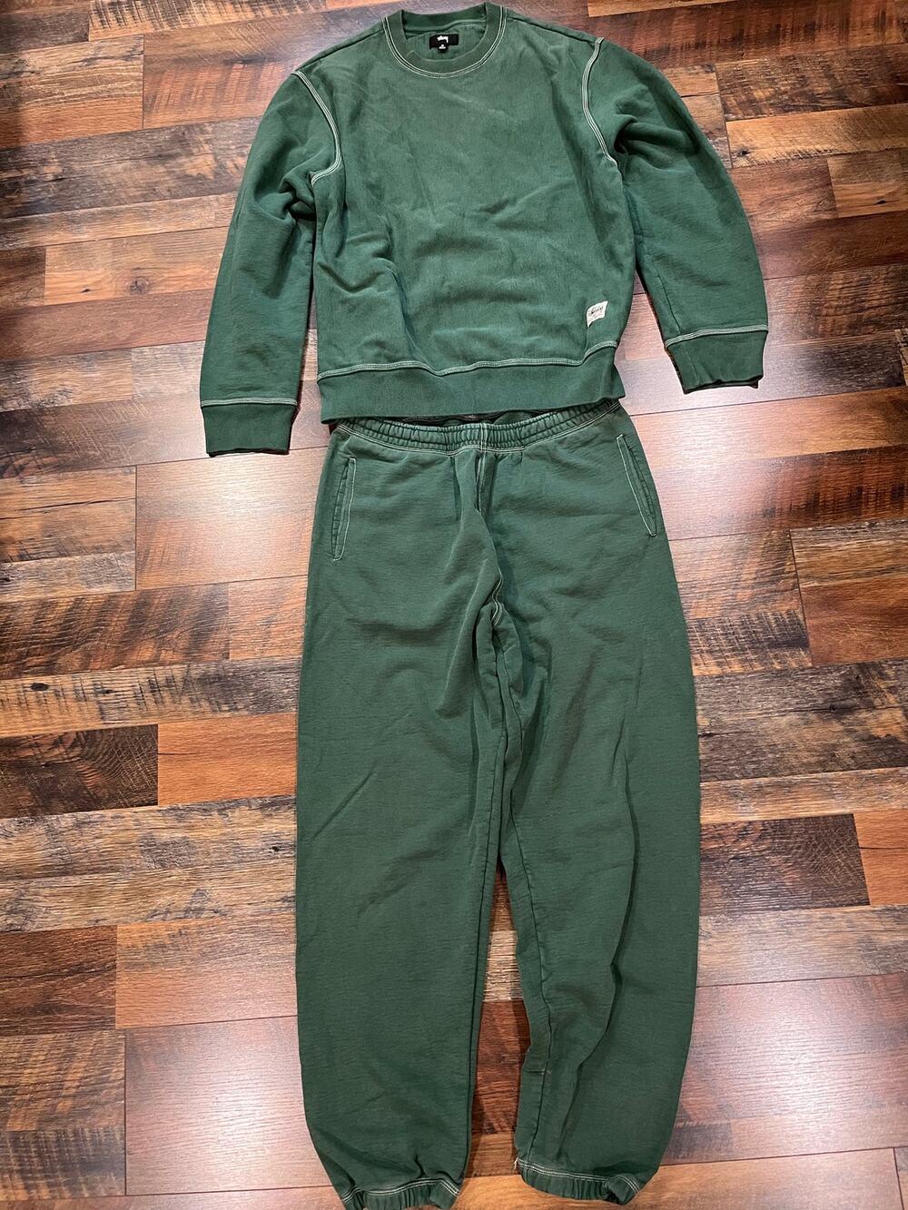 STÜSSY - Vintage sweatsuit / dark green / Size M